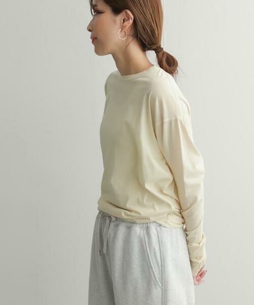 URBAN RESEARCH DOORS / アーバンリサーチ ドアーズ Tシャツ | 『別注』unfil×DOORS　high twist cotton L/S t-shirts | 詳細28