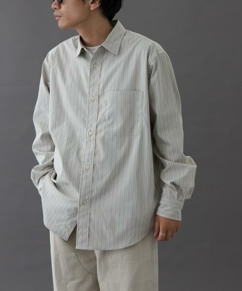 URBAN RESEARCH DOORS/アーバンリサーチ ドアーズ FORK & SPOON CAVEオックスシャツ ベージュ 4