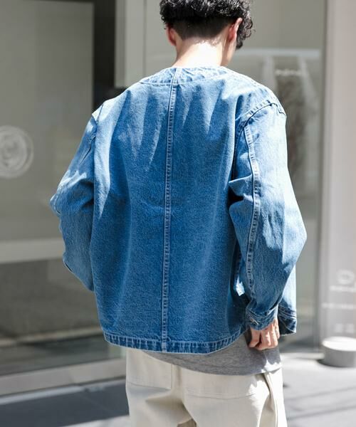 URBAN RESEARCH DOORS / アーバンリサーチ ドアーズ Gジャン・デニムジャケット | FORK&SPOON　JFデニムノーカラージャケット | 詳細2