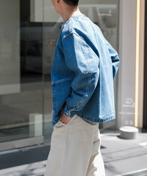 URBAN RESEARCH DOORS / アーバンリサーチ ドアーズ Gジャン・デニムジャケット | FORK&SPOON　JFデニムノーカラージャケット | 詳細3