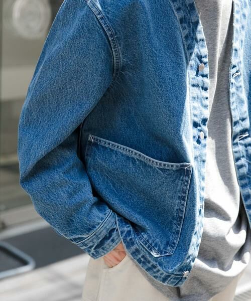 URBAN RESEARCH DOORS / アーバンリサーチ ドアーズ Gジャン・デニムジャケット | FORK&SPOON　JFデニムノーカラージャケット | 詳細6