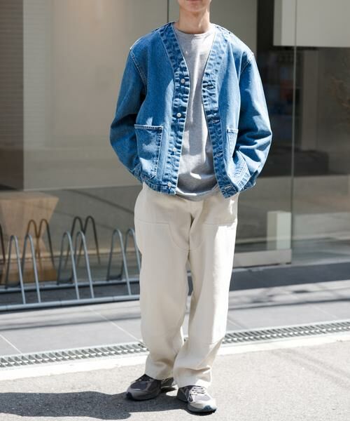 URBAN RESEARCH DOORS / アーバンリサーチ ドアーズ Gジャン・デニムジャケット | FORK&SPOON　JFデニムノーカラージャケット | 詳細7