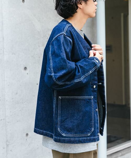 URBAN RESEARCH DOORS / アーバンリサーチ ドアーズ Gジャン・デニムジャケット | FORK&SPOON　JFデニムノーカラージャケット | 詳細11