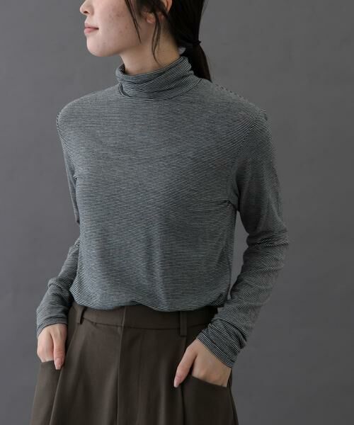 URBAN RESEARCH DOORS / アーバンリサーチ ドアーズ Tシャツ | FORK&SPOON　ベア天竺タートルネックカットソー | 詳細10