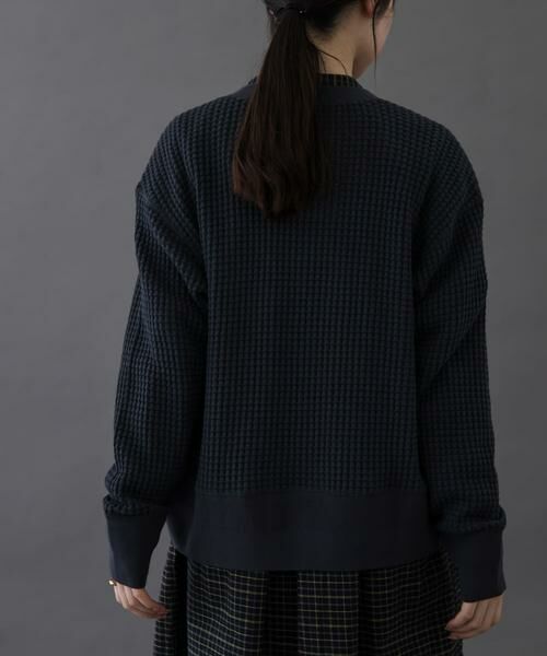 URBAN RESEARCH DOORS / アーバンリサーチ ドアーズ カーディガン・ボレロ | FORK&SPOON　ワッフルカーディガン | 詳細2