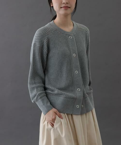 URBAN RESEARCH DOORS / アーバンリサーチ ドアーズ カーディガン・ボレロ | FORK&SPOON　ワッフルカーディガン | 詳細13