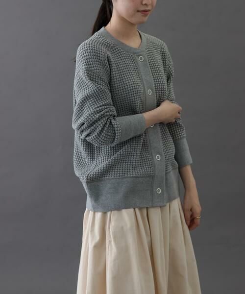 URBAN RESEARCH DOORS / アーバンリサーチ ドアーズ カーディガン・ボレロ | FORK&SPOON　ワッフルカーディガン | 詳細16