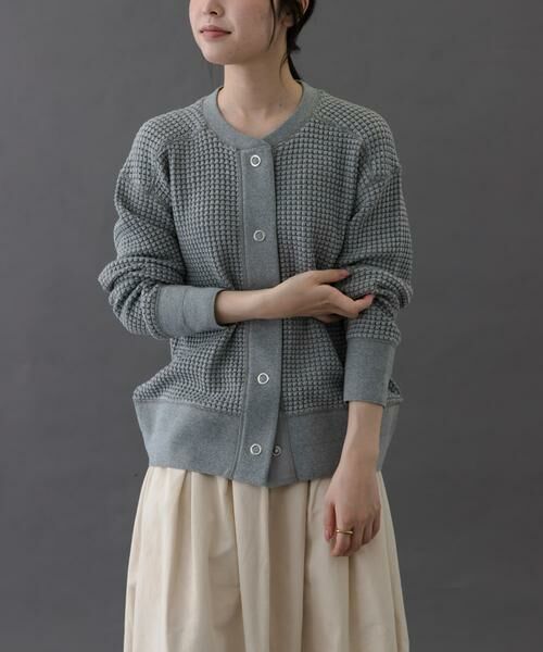 URBAN RESEARCH DOORS / アーバンリサーチ ドアーズ カーディガン・ボレロ | FORK&SPOON　ワッフルカーディガン | 詳細17