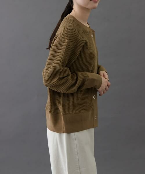 URBAN RESEARCH DOORS / アーバンリサーチ ドアーズ カーディガン・ボレロ | FORK&SPOON　ワッフルカーディガン | 詳細23