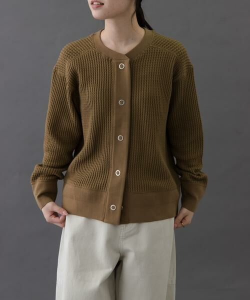 URBAN RESEARCH DOORS / アーバンリサーチ ドアーズ カーディガン・ボレロ | FORK&SPOON　ワッフルカーディガン | 詳細24