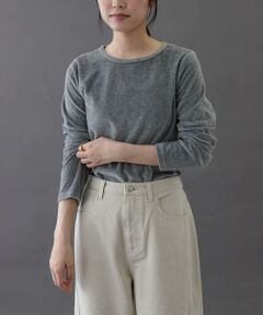 URBAN RESEARCH DOORS / アーバンリサーチ ドアーズ Tシャツ | FORK&SPOON　ベロアロングスリーブTシャツ