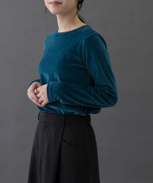 URBAN RESEARCH DOORS / アーバンリサーチ ドアーズ Tシャツ | FORK&SPOON　ベロアロングスリーブTシャツ | 詳細9