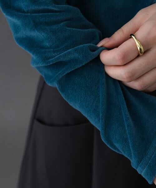 URBAN RESEARCH DOORS / アーバンリサーチ ドアーズ Tシャツ | FORK&SPOON　ベロアロングスリーブTシャツ | 詳細12