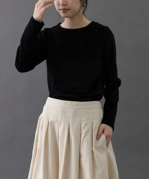 URBAN RESEARCH DOORS / アーバンリサーチ ドアーズ Tシャツ | FORK&SPOON　ベロアロングスリーブTシャツ | 詳細16