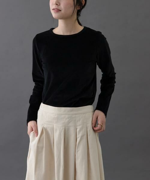 URBAN RESEARCH DOORS / アーバンリサーチ ドアーズ Tシャツ | FORK&SPOON　ベロアロングスリーブTシャツ | 詳細20