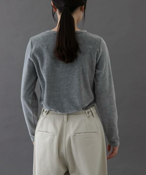 URBAN RESEARCH DOORS / アーバンリサーチ ドアーズ Tシャツ | FORK&SPOON　ベロアロングスリーブTシャツ | 詳細25