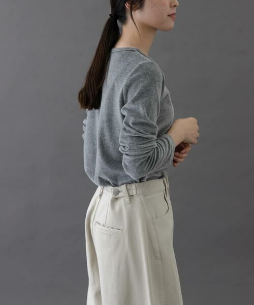 URBAN RESEARCH DOORS / アーバンリサーチ ドアーズ Tシャツ | FORK&SPOON　ベロアロングスリーブTシャツ | 詳細26