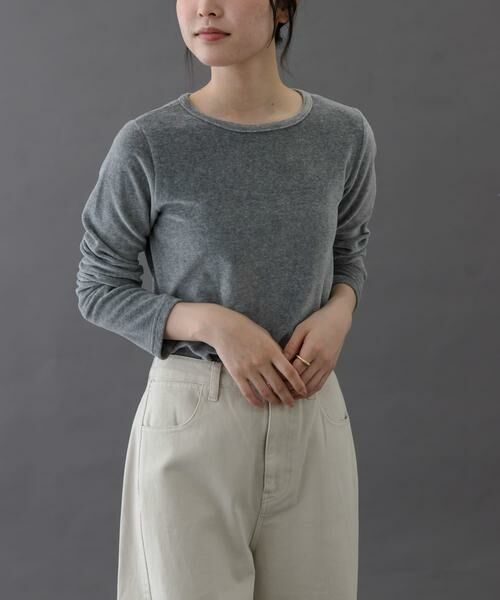 URBAN RESEARCH DOORS / アーバンリサーチ ドアーズ Tシャツ | FORK&SPOON　ベロアロングスリーブTシャツ | 詳細27