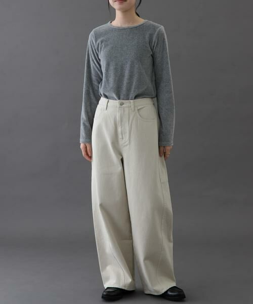 URBAN RESEARCH DOORS / アーバンリサーチ ドアーズ Tシャツ | FORK&SPOON　ベロアロングスリーブTシャツ | 詳細28