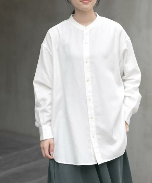 URBAN RESEARCH DOORS / アーバンリサーチ ドアーズ シャツ・ブラウス | FORK&SPOON　バンドカラーダブルクロスシャツ | 詳細6