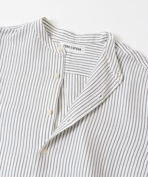 URBAN RESEARCH DOORS / アーバンリサーチ ドアーズ シャツ・ブラウス | FORK&SPOON　バンドカラーダブルクロスシャツ | 詳細24