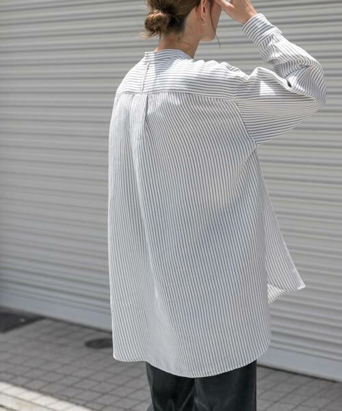 URBAN RESEARCH DOORS / アーバンリサーチ ドアーズ シャツ・ブラウス | FORK&SPOON　バンドカラーダブルクロスシャツ | 詳細12