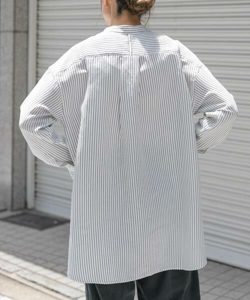 URBAN RESEARCH DOORS / アーバンリサーチ ドアーズ シャツ・ブラウス | FORK&SPOON　バンドカラーダブルクロスシャツ | 詳細13