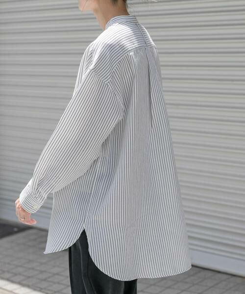 URBAN RESEARCH DOORS / アーバンリサーチ ドアーズ シャツ・ブラウス | FORK&SPOON　バンドカラーダブルクロスシャツ | 詳細14