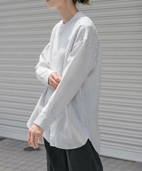 URBAN RESEARCH DOORS / アーバンリサーチ ドアーズ シャツ・ブラウス | FORK&SPOON　バンドカラーダブルクロスシャツ | 詳細15