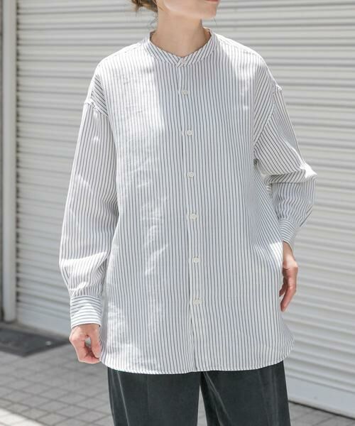 URBAN RESEARCH DOORS / アーバンリサーチ ドアーズ シャツ・ブラウス | FORK&SPOON　バンドカラーダブルクロスシャツ | 詳細19