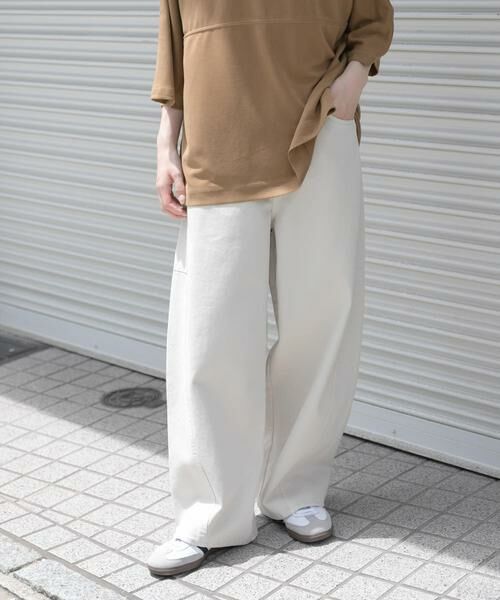 URBAN RESEARCH DOORS/アーバンリサーチ ドアーズ FORK & SPOON ガーメントダイツイルカーブパンツ アイボリー 1 URBAN RESEARCH DOORS/アーバンリサーチ ドアーズ FORK & SPOON ガーメントダイツイルカーブパンツ アイボリー 1