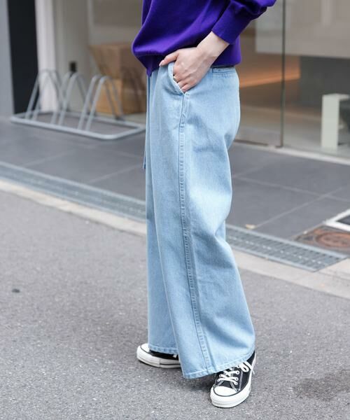 URBAN RESEARCH DOORS / アーバンリサーチ ドアーズ デニムパンツ | FORK&SPOON　JFデニムベルトセットルーズパンツ | 詳細1