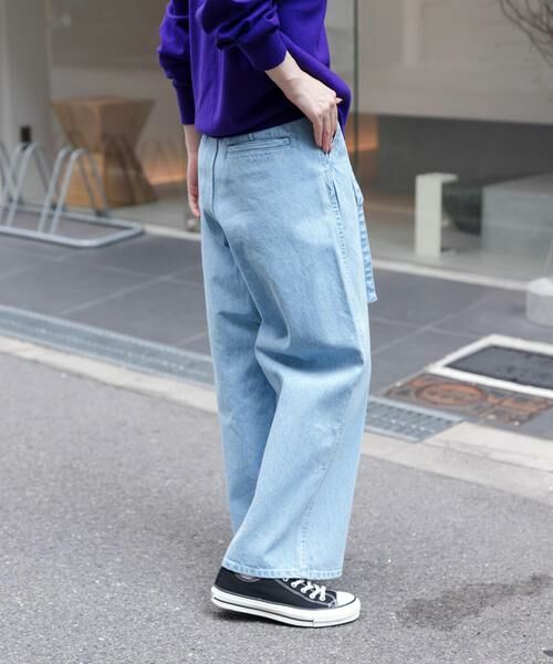 URBAN RESEARCH DOORS / アーバンリサーチ ドアーズ デニムパンツ | FORK&SPOON　JFデニムベルトセットルーズパンツ | 詳細3