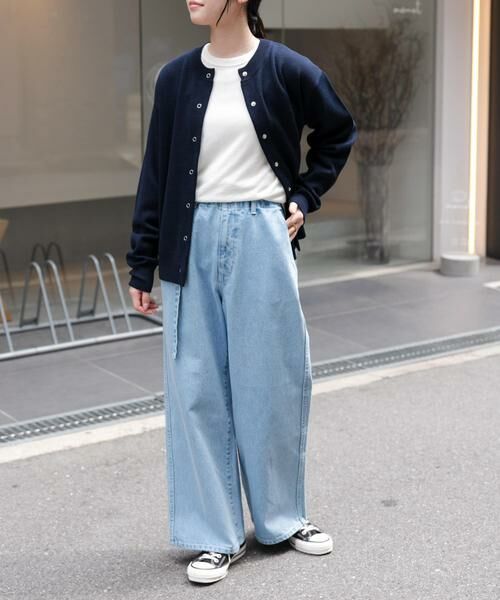 URBAN RESEARCH DOORS / アーバンリサーチ ドアーズ デニムパンツ | FORK&SPOON　JFデニムベルトセットルーズパンツ | 詳細6