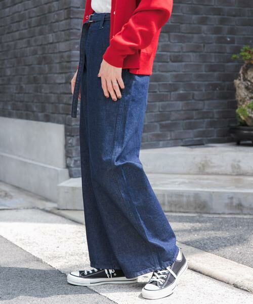 URBAN RESEARCH DOORS / アーバンリサーチ ドアーズ デニムパンツ | FORK&SPOON　JFデニムベルトセットルーズパンツ | 詳細10