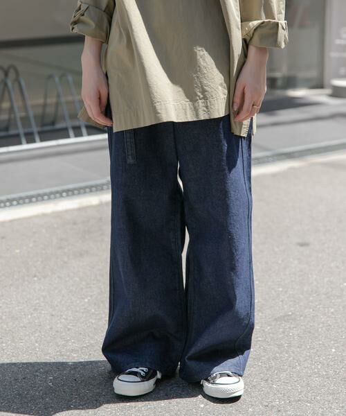 URBAN RESEARCH DOORS / アーバンリサーチ ドアーズ デニムパンツ | FORK&SPOON　JFデニムベルトセットルーズパンツ | 詳細17