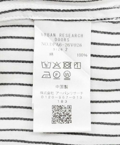 URBAN RESEARCH DOORS / アーバンリサーチ ドアーズ ワンピース | FORK&SPOON　バンドカラーダブルクロスシャツワンピース | 詳細27