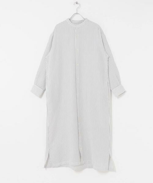 URBAN RESEARCH DOORS / アーバンリサーチ ドアーズ ワンピース | FORK&SPOON　バンドカラーダブルクロスシャツワンピース | 詳細21
