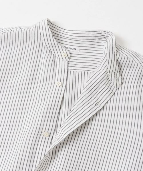 URBAN RESEARCH DOORS / アーバンリサーチ ドアーズ ワンピース | FORK&SPOON　バンドカラーダブルクロスシャツワンピース | 詳細22