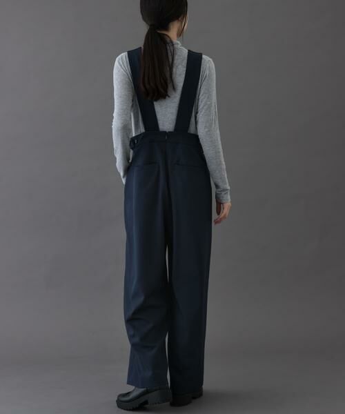 URBAN RESEARCH DOORS/アーバンリサーチ ドアーズ FORK & SPOON Uネックプラケットオーバーオール ネイビー 2 URBAN RESEARCH DOORS/アーバンリサーチ ドアーズ FORK & SPOON Uネックプラケットオーバーオール ネイビー 2