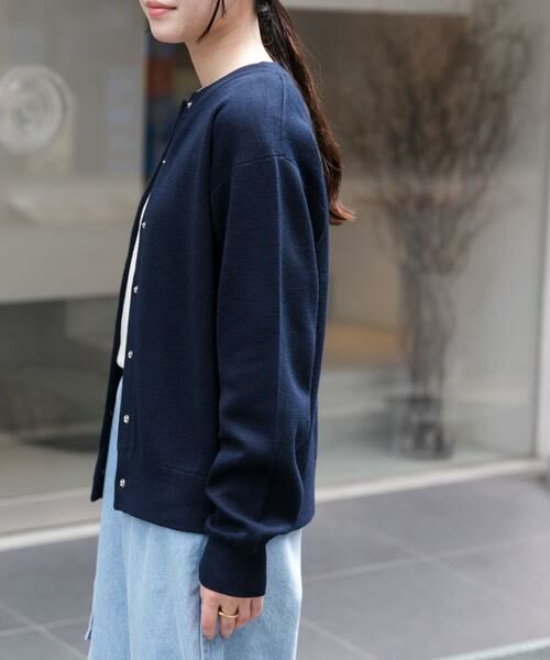 URBAN RESEARCH DOORS / アーバンリサーチ ドアーズ カーディガン・ボレロ | FORK&SPOON　ミラノリブクルーネックカーディガン | 詳細12