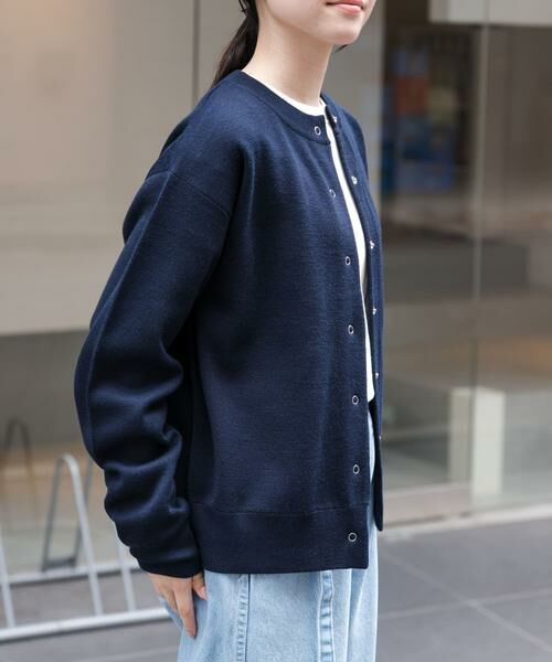 URBAN RESEARCH DOORS / アーバンリサーチ ドアーズ カーディガン・ボレロ | FORK&SPOON　ミラノリブクルーネックカーディガン | 詳細14