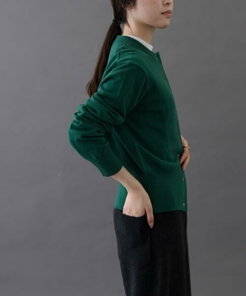 URBAN RESEARCH DOORS / アーバンリサーチ ドアーズ カーディガン・ボレロ | FORK&SPOON　ミラージュクルーネックニットカーディガン | 詳細4
