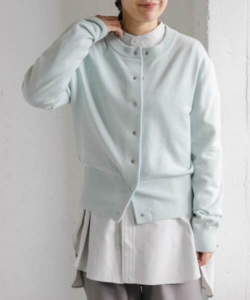 URBAN RESEARCH DOORS / アーバンリサーチ ドアーズ カーディガン・ボレロ | FORK&SPOON　ミラージュクルーネックニットカーディガン | 詳細9