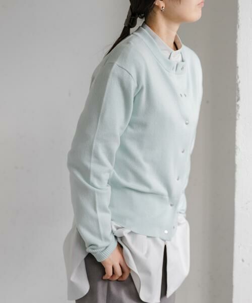 URBAN RESEARCH DOORS / アーバンリサーチ ドアーズ カーディガン・ボレロ | FORK&SPOON　ミラージュクルーネックニットカーディガン | 詳細12