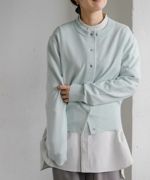 URBAN RESEARCH DOORS / アーバンリサーチ ドアーズ カーディガン・ボレロ | FORK&SPOON　ミラージュクルーネックニットカーディガン | 詳細13