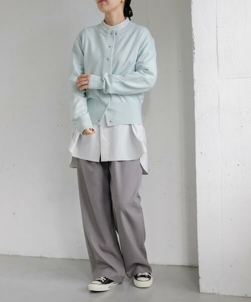 URBAN RESEARCH DOORS / アーバンリサーチ ドアーズ カーディガン・ボレロ | FORK&SPOON　ミラージュクルーネックニットカーディガン | 詳細14