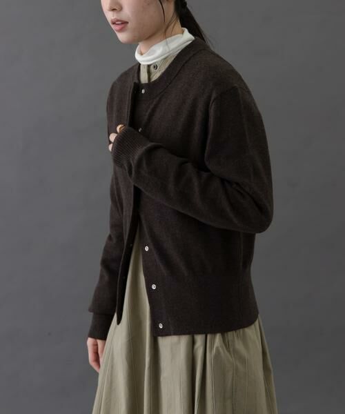 URBAN RESEARCH DOORS / アーバンリサーチ ドアーズ カーディガン・ボレロ | FORK&SPOON　ミラージュクルーネックニットカーディガン | 詳細8
