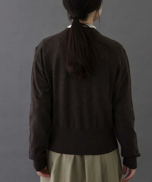 URBAN RESEARCH DOORS / アーバンリサーチ ドアーズ カーディガン・ボレロ | FORK&SPOON　ミラージュクルーネックニットカーディガン | 詳細9
