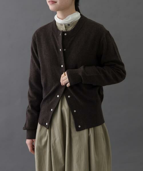 URBAN RESEARCH DOORS / アーバンリサーチ ドアーズ カーディガン・ボレロ | FORK&SPOON　ミラージュクルーネックニットカーディガン | 詳細11